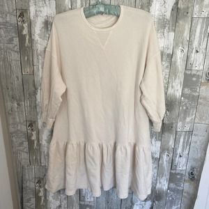 Fresh Laundry cream sweater dress XS
